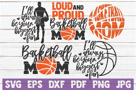 Pdf Mom Svg Sports Mom Png Basketball Mom Dxf And Eps  Prints Art