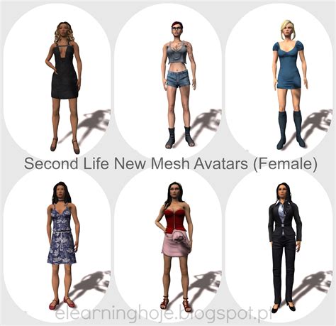 Elearning Hoje Second Life New Mesh Avatars The Good The Bad And The