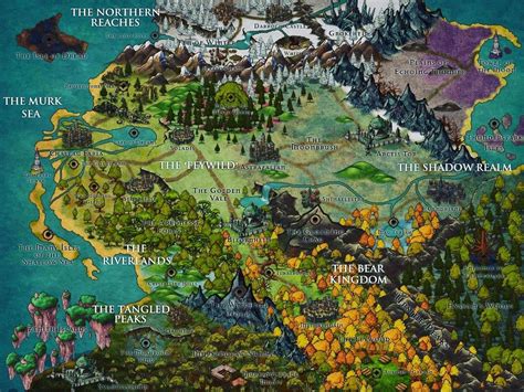 A Map Of My Version Of The Feywild In My Multiverse Inkarnate Fantasy Map Creator Fantasy