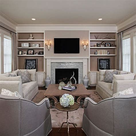 61 Simple Living Room Design Ideas With Tv - ROUNDECOR | Livingroom