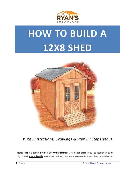 Get 12000 Detailed Shed Plans To Build Your Next Shed By