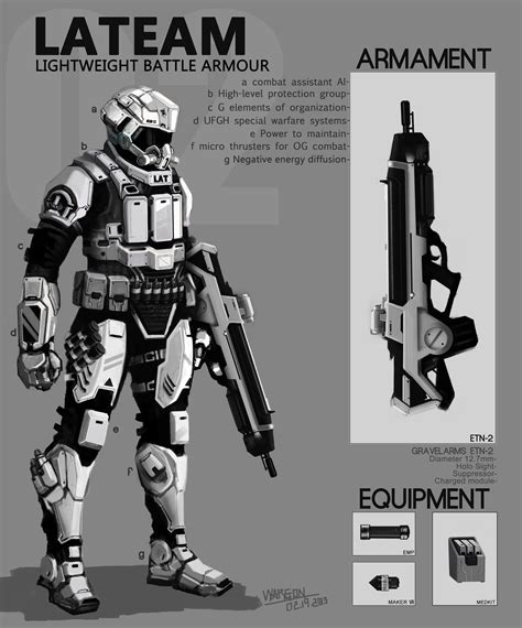 Light Power Armour Battle Armor Armor Concept