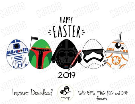 Happy Easter - Star Wars Easter Egg - Instant Download - SVG FILES de
