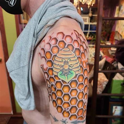 Honeycomb Bee Hive Tattoo Deerartdrawingsketchesdesignreference