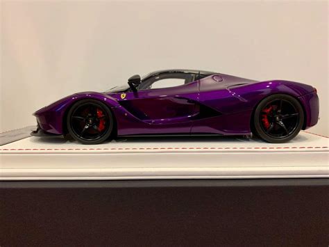 118 Dandg Ferrari Laferrari Purple Exclusive Edition Hobbies And Toys