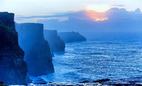 Hd Wallpaper Cliffs Of Moher Nature Sky Sea Ireland Wallpaper Flare