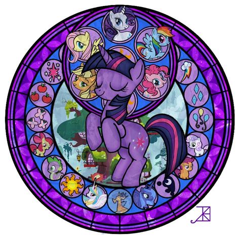 Stained Glass Friendship Is Magic By Akili Amethyst On Deviantart