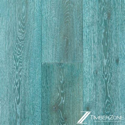 Ocean Blue Oak Engineered Wood Flooring Timber Zone