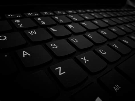 Closeup Photo Of Black Computer Keyboards Left Side Keys · Free Stock