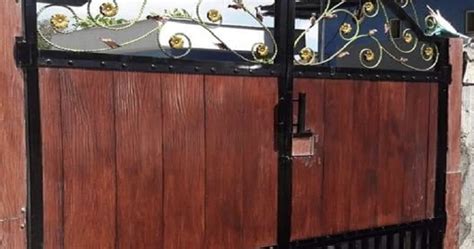 Rp 500.000pagar besi galvanis kombinasi grc mirip kayu. Jasa Pintu Pagar Besi Kombinasi GRC di Jakarta dan sekitarnya