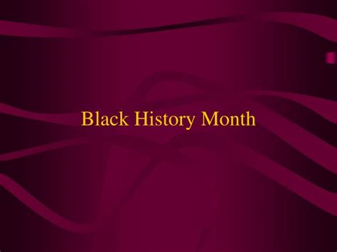 Ppt Black History Month Powerpoint Presentation Free Download Id