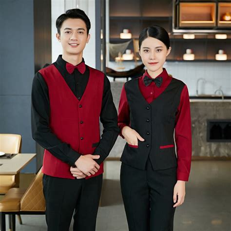 Hot Item Comfortable Hotel Receptionist Uniforms Waiters Waitress For