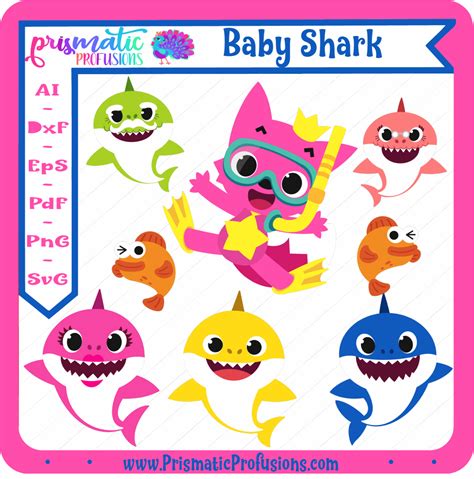 Baby Shark Baby Shark Svg Baby Shark Clipart
