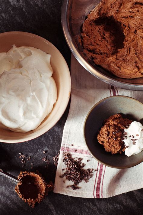 Whisk the egg, yolks, sugar, and milk, making sure to break up the eggs completely. Chocolate Mousse with Elderflower Whipped Cream | Recipe ...