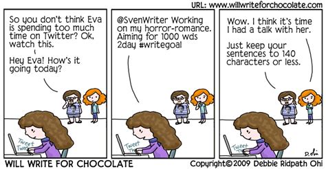Evas Twitter Addiction Will Write For Chocolate Via Inkyelbows