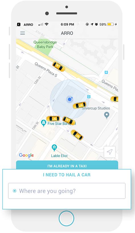 You'll receive a fare estimate, route preview, and an eta for the nearest available driver. ARRO - Taxi App