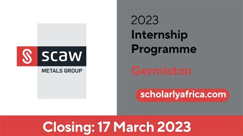 Scaw Metals Internship Programme 20232024 For South African Students