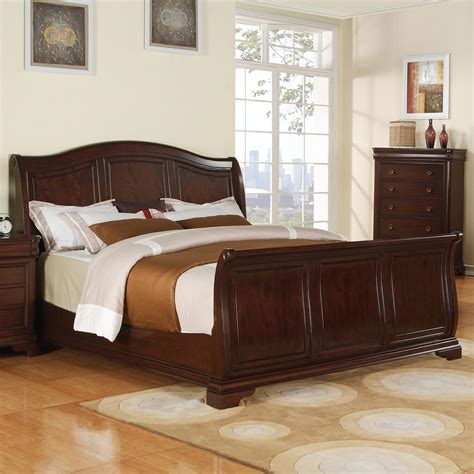 Cameron Queen Transitional Arched Sleigh Bed Ruby Gordon Furniture