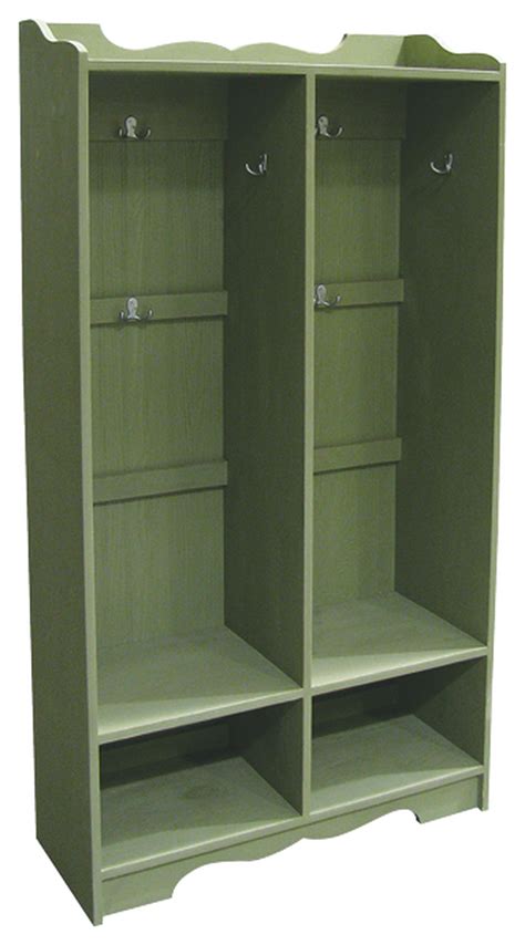 CUSTOM - Wide Wooden Lockers With Curved Style - Sawdust City LLC