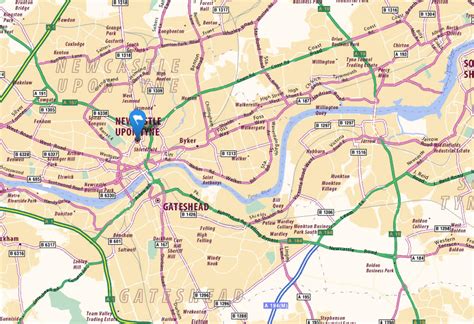 Former northumbria scout camp map. Newcastle Map