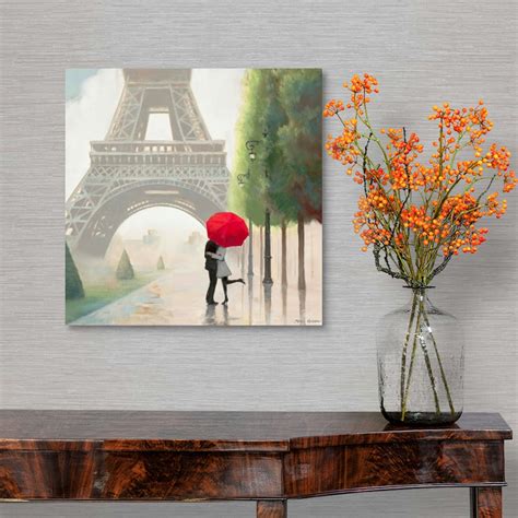 Paris Romance Ii Canvas Wall Art Print Eiffel Tower Home Decor Ebay