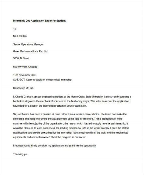 It explains why the candidate is the best hire for a specific position. 10+ Sample Job Application Letters for Student - Free ...
