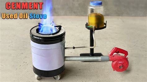 Only Cement I Make Used Oil Stove Super Easy Diy Waste Oil Stove