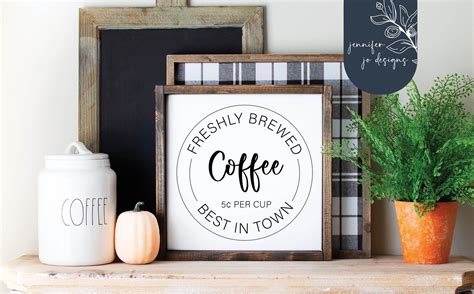 Fresh Brewed Coffee Svg Circle Sign Svg Served Daily Etsy