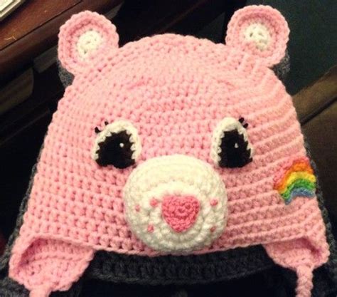 Care Bear Inspired Hat With Images Hat Making Crochet Accessories Crochet Projects