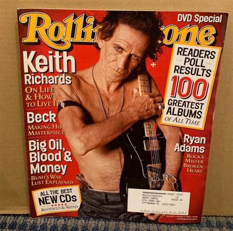 2002 October 17 Rolling Stone Magazine Keith Richards A29 Ebay