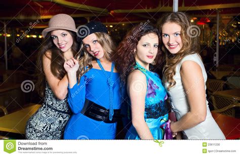 Girls In A Night Disco Stock Photo Image Of Nightclub 23611230