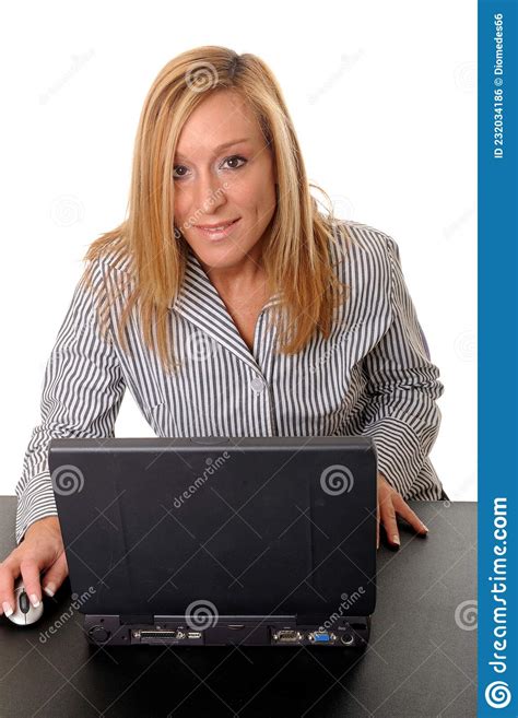 Lovely Business Woman Stock Photo Image Of Study Isolated 232034186