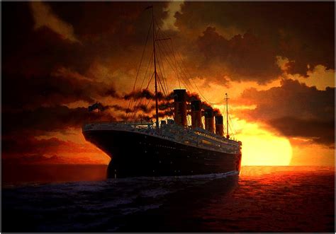 “titanic The Final Sunset” Titanic Titanic Boat Titanic Underwater