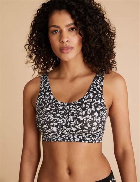 Flexifit™ Non Wired Printed Crop Top Body Mands