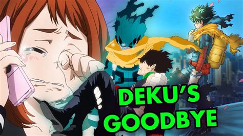 Dekus Goodbye And Leaves Ua The End Of My Hero Academia One For All