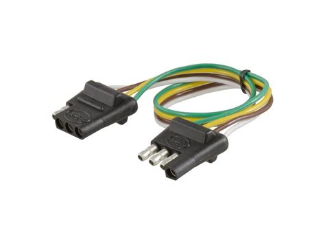 Round 1 1/4 diameter metal connector allows 1 or 2 additional wiring and lighting functions such as back up lights, auxiliary 12v power or electric brakes. Curt 4-Way Bonded Wiring Connector - Packaged - Car And Trailer End - 12 in. Loop - 58381 ...