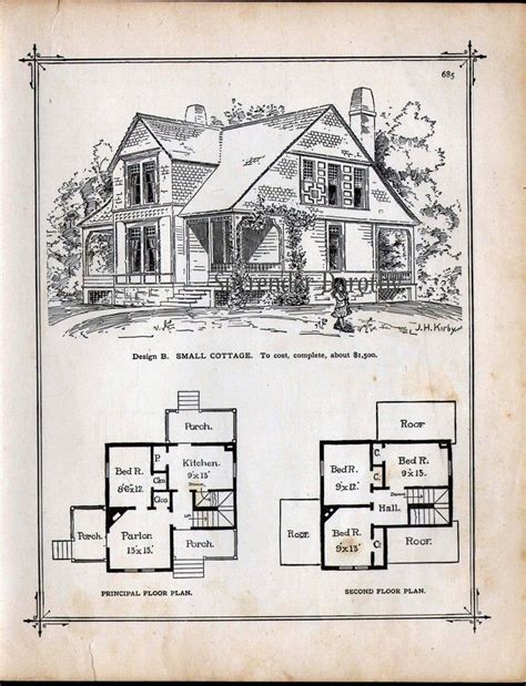 An Old House Is Shown With Plans For It