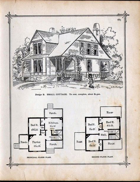 5 out of 5 stars. Small Cottage House Plans 1881 Antique Victorian ...