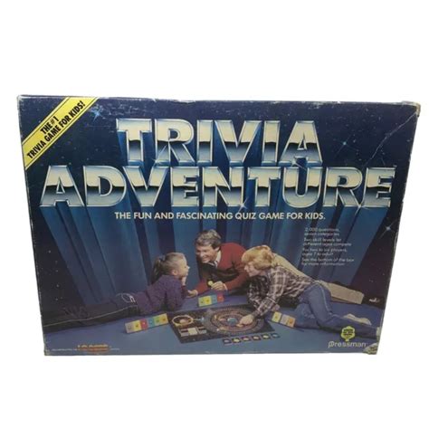 Pressman Vintage 1983 Retro Trivia Adventure Board Game 1398 Picclick