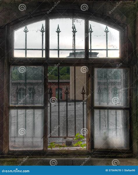 Old Window With Grids Stock Photo Image Of Home Dirt 37569678