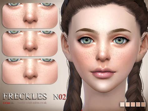 Sims 4 Ccs The Best S Club Ll Ts4 Freckles 02
