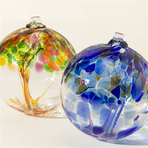 Four Seasons Glass Globes Winter Summer Spring And Fall Seasonal