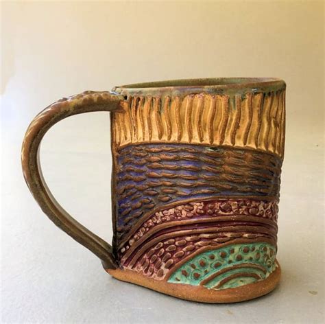 Dragonfly Pottery Mug Coffee Mug Hand Built Stoneware Etsy