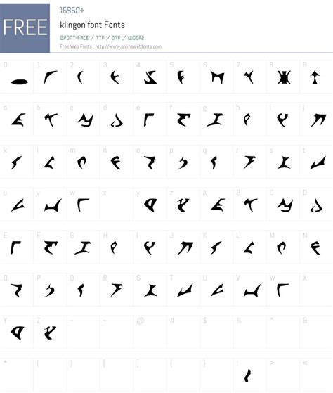 Klingon Font 100 November 1 2012 Initial Release Fonts Free Download