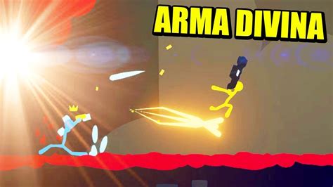 stick fight nueva arma legendaria divina gameplay español youtube