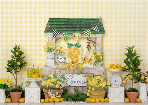 lemonade stand backdrop lemon photo backdrop for summer mini sessions