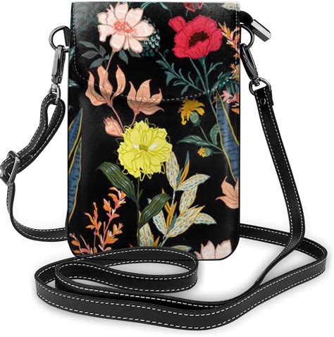 Crossbody Cell Phone Purse Colorful Boho Floral Small Crossbody Bags