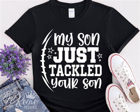 My Son Just Tackled Your Son Svg Football Mom Svg Football Etsy
