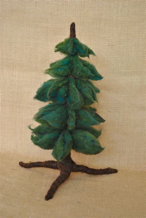 Fir Needle Felted Waldorf Inspired Pine Evergreen Tree Etsy