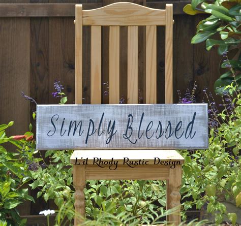 Simply Blessed Rustic Sign